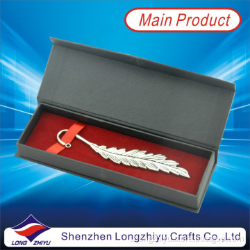 Custom Metal Silver Bookmark with Tassel Gift Box (LZY-2013000011)